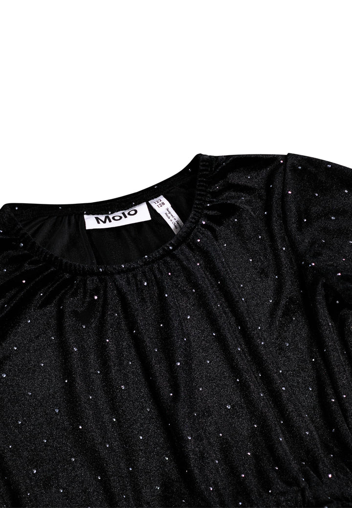 Carolyn Dress LS - Black Stones