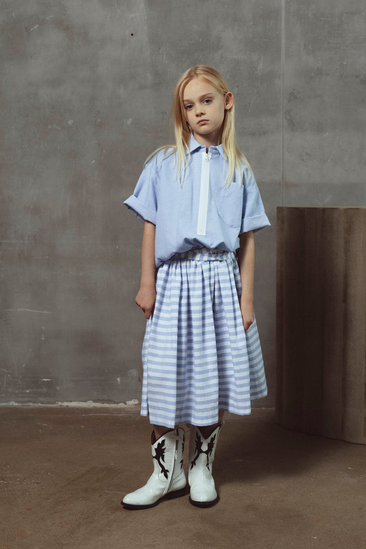 LOIS SHIRT-BLUE CHECKS