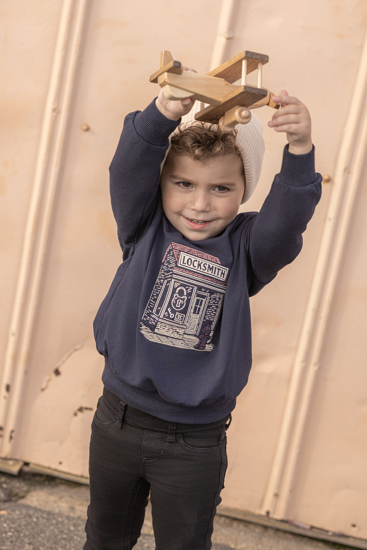 LNA-022 NAVY CLE BOYS SWEATSHIRT