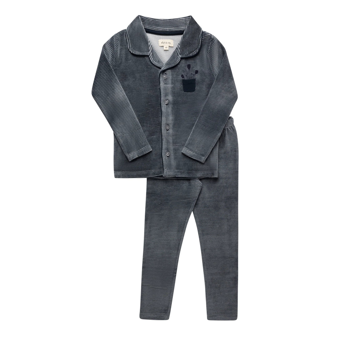 AW26-0034-PJ Stripe Collection Pajamas  - Blue