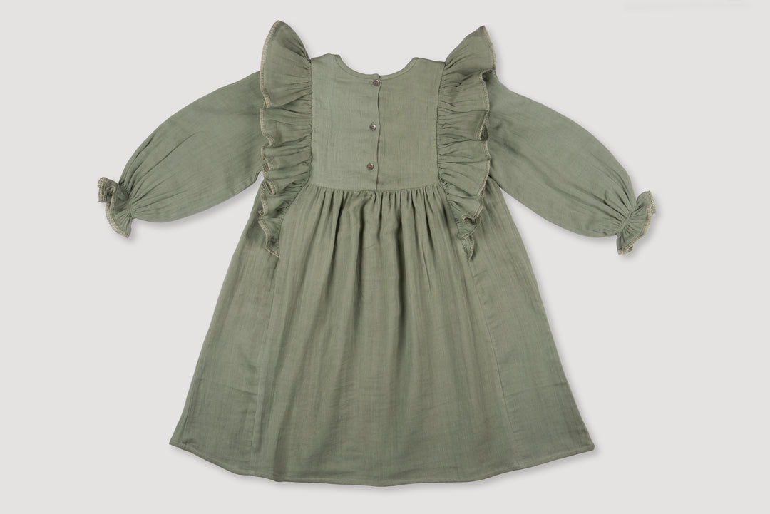 SUZANNE DRESS  -Halcyon Green