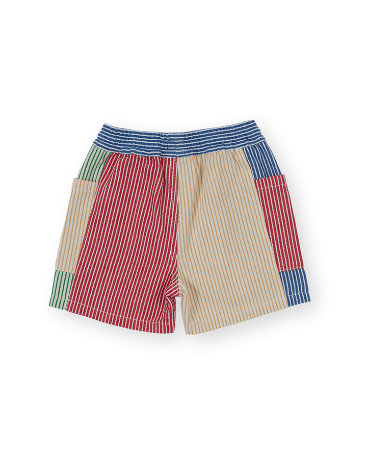 PATCHWORK STRIPE NOAH POCKET SHORTS-1Y