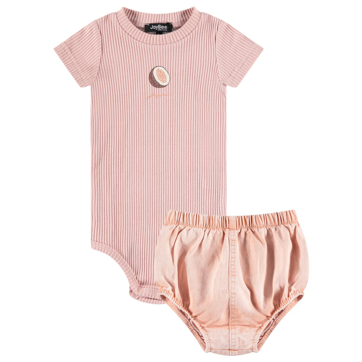 30917-Coconut Tee and Bloomer Set-Pink Sand