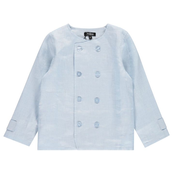 30955-Linen Blazer-French Blue