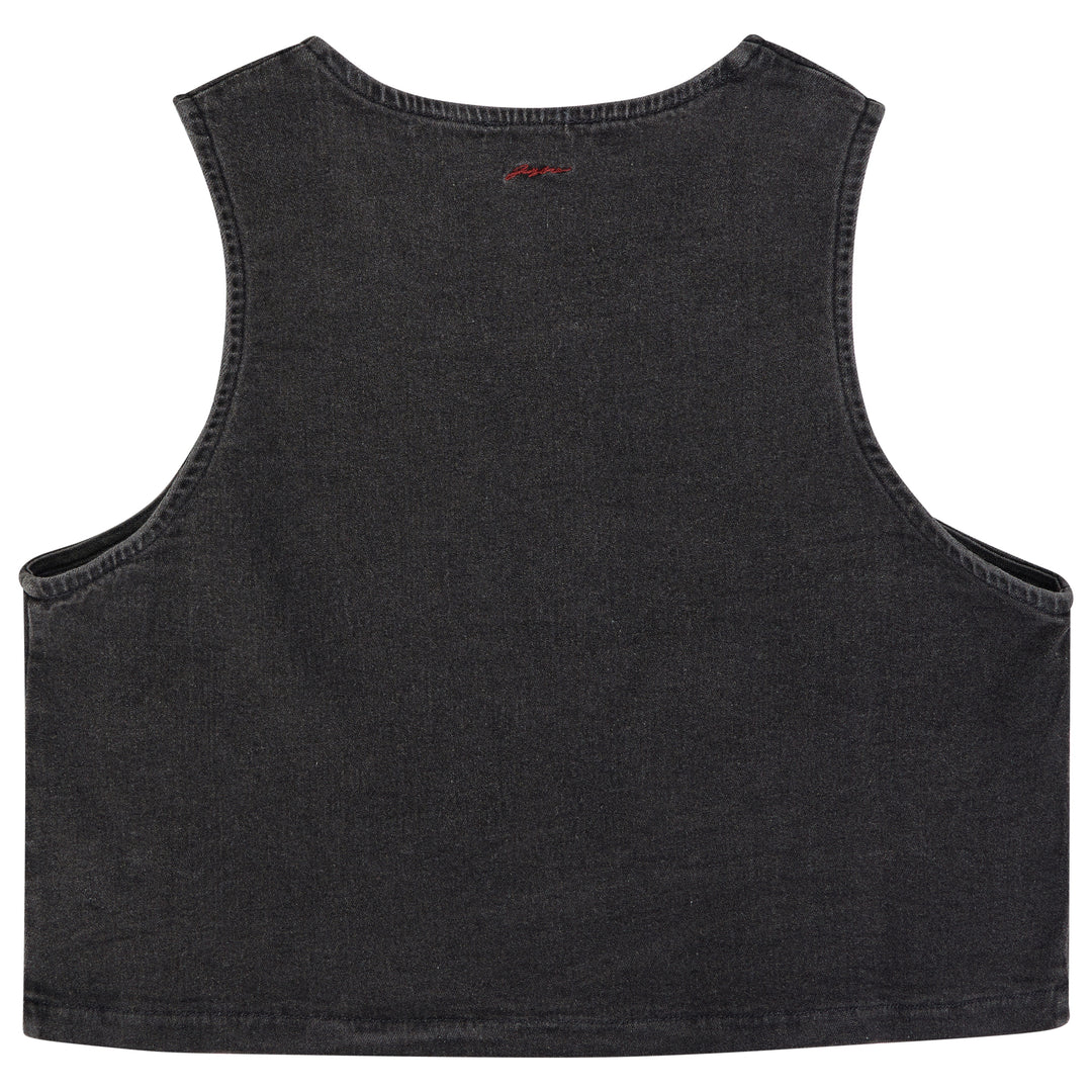 31026 Denim Vest - Smoke Denim