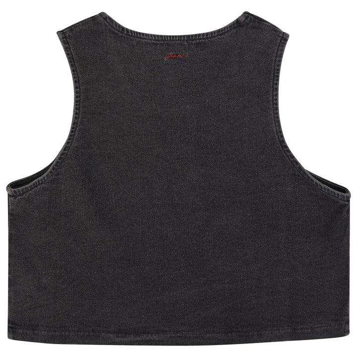 31026 Denim Vest - Smoke Denim