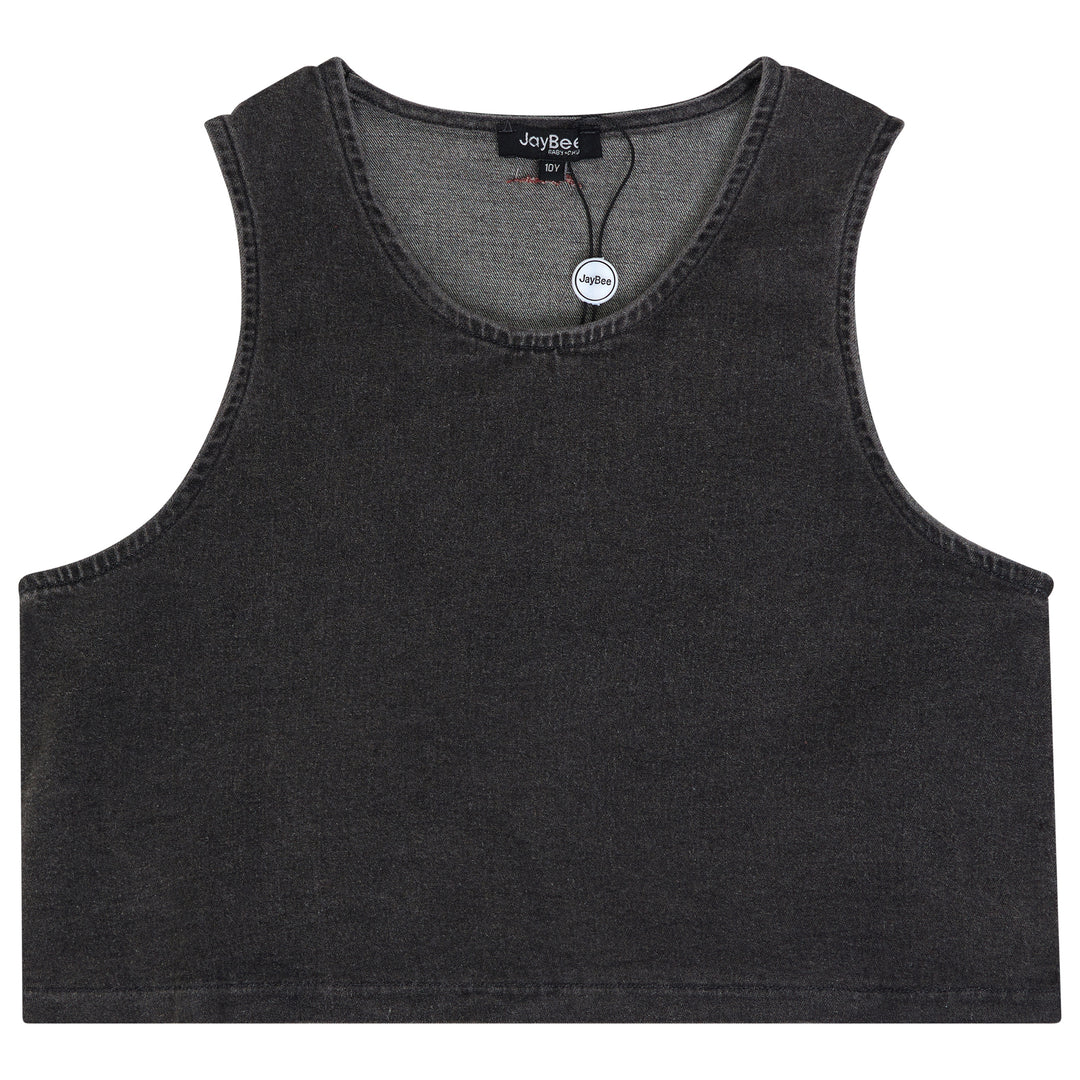 31026 Denim Vest - Smoke Denim
