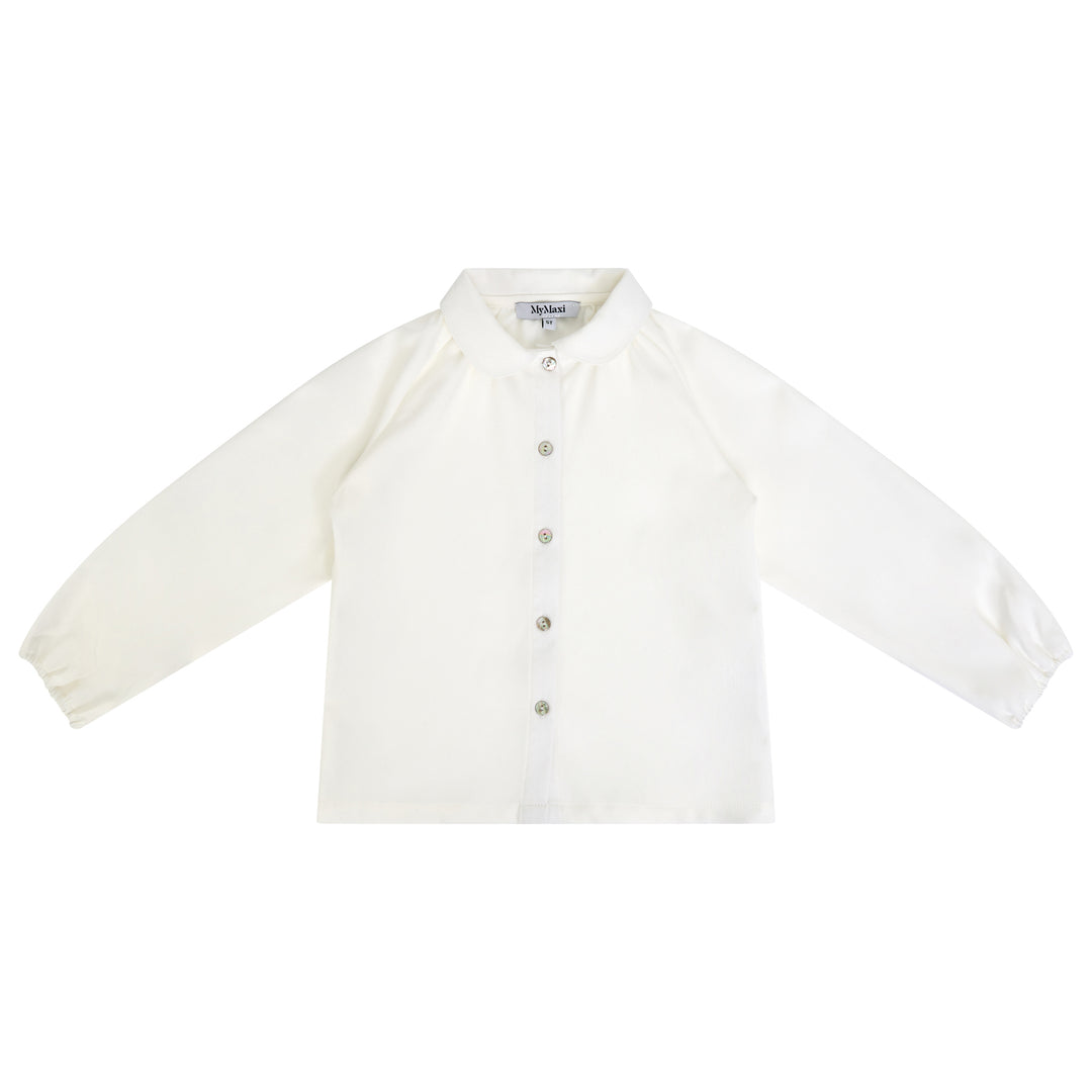31095 Peter Pan Blouse - Winter White