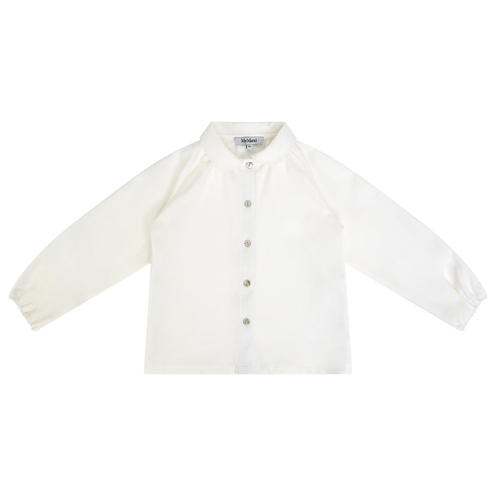 31095 Peter Pan Blouse - Winter White