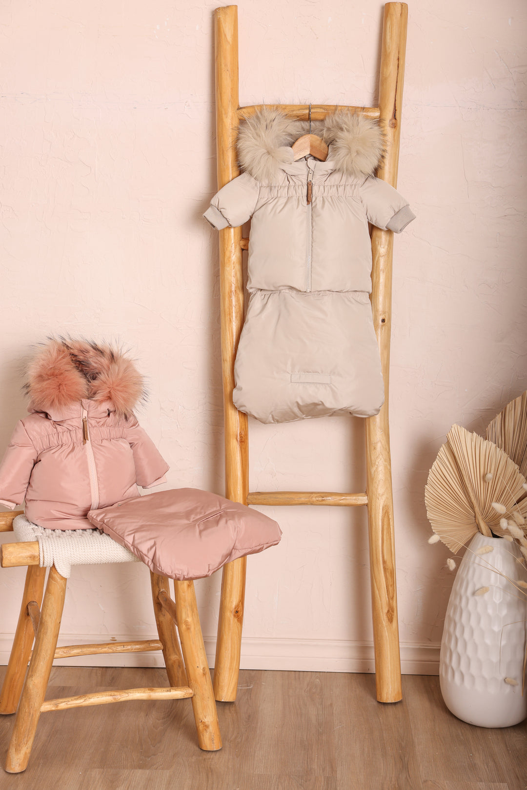 33580-Gathered high waist Jacket-Beige