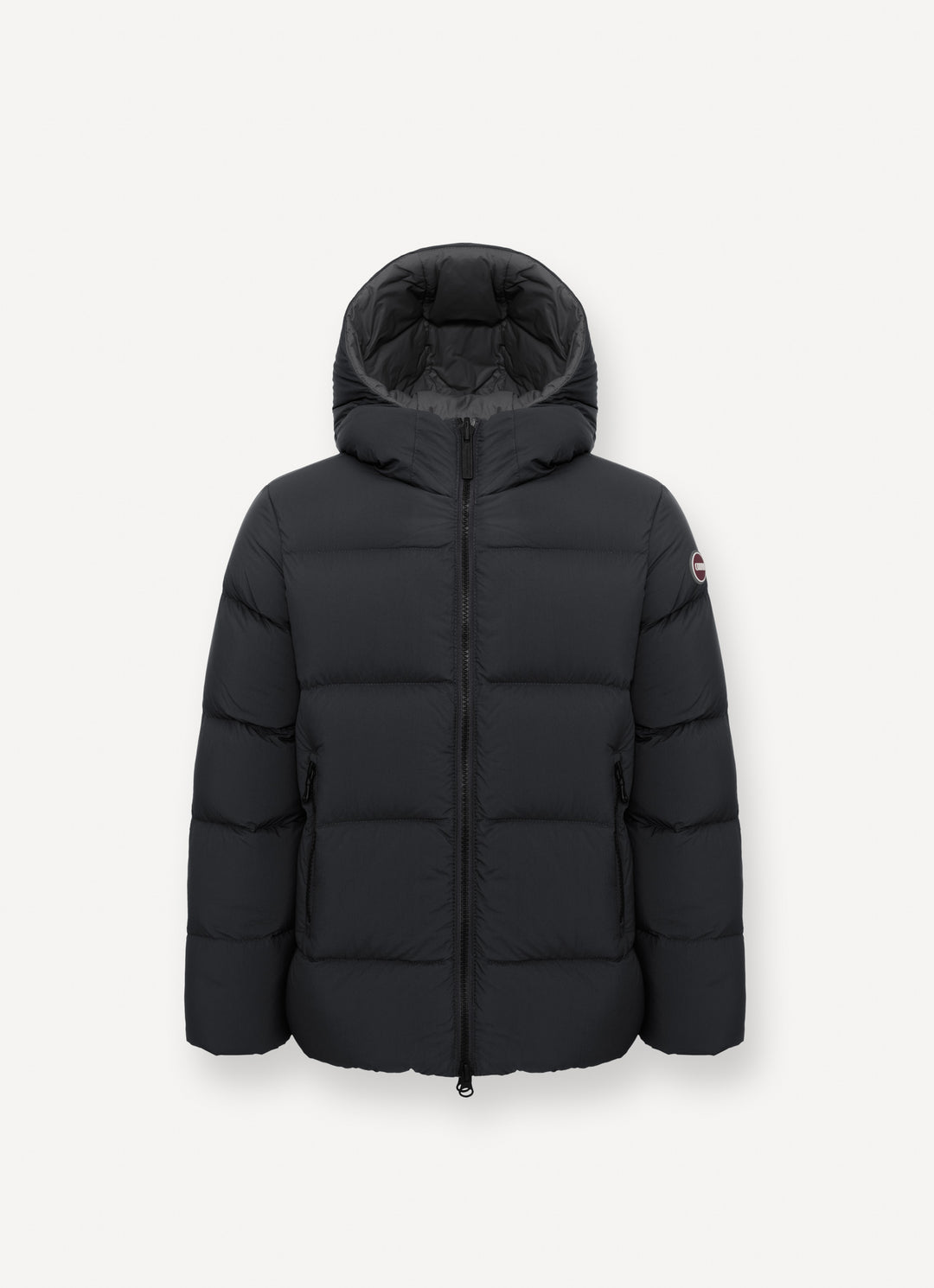 34000009/4ZP REVERSIBLE QUILTED JACKET WITH HOOD - BLACK-VULCAN