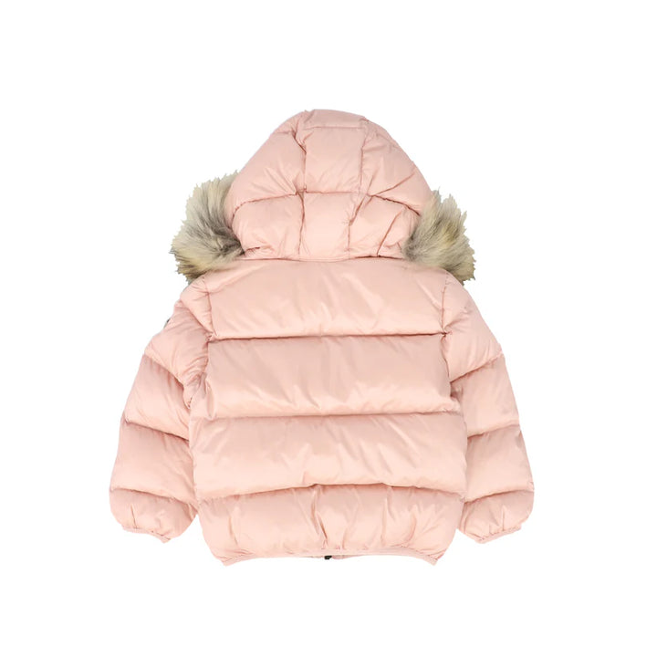 3470D-BABY DOWN JACKET W/FUR-420 Milkshake