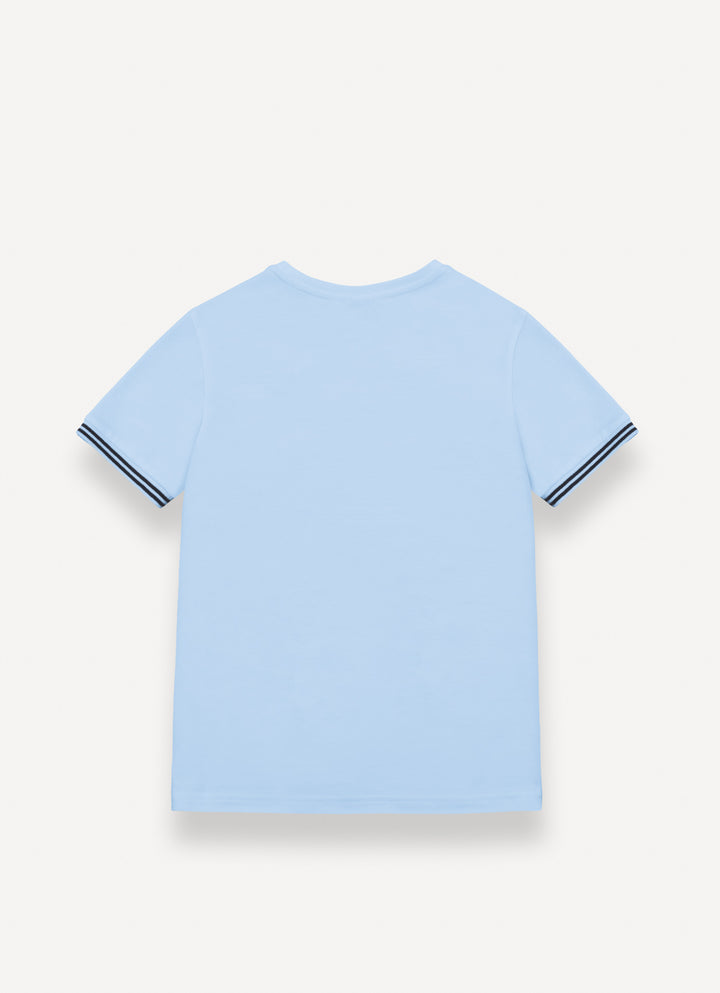 3503 PIQUET SHORT SLEEVES T-SHIRT WITH POCKET - ANGELIC BLUE NAVY BLUE