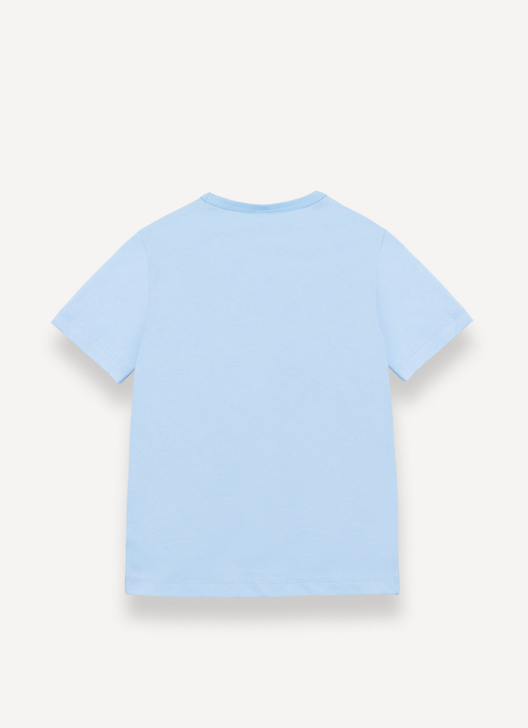 3509 COTTON JERSEY T-SHIRT WITH CHEST PRINT - ANGELIC BLUE WHITE