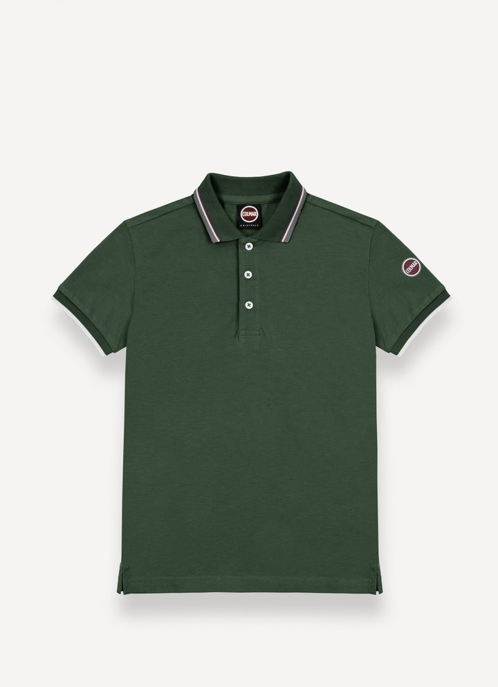 3598N POLO WITH THREE-COLORED LINES ON NECK AND STRIPES ON ARMHOLES - JEEP