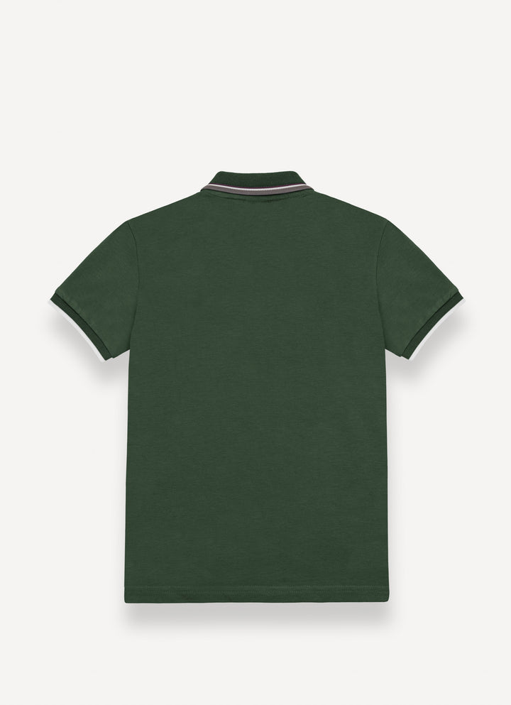 3598N POLO WITH THREE-COLORED LINES ON NECK AND STRIPES ON ARMHOLES - JEEP