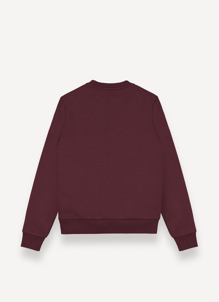 36000080N/1WX SOFT CREW-NECK SWEATSHIRT - BRICK