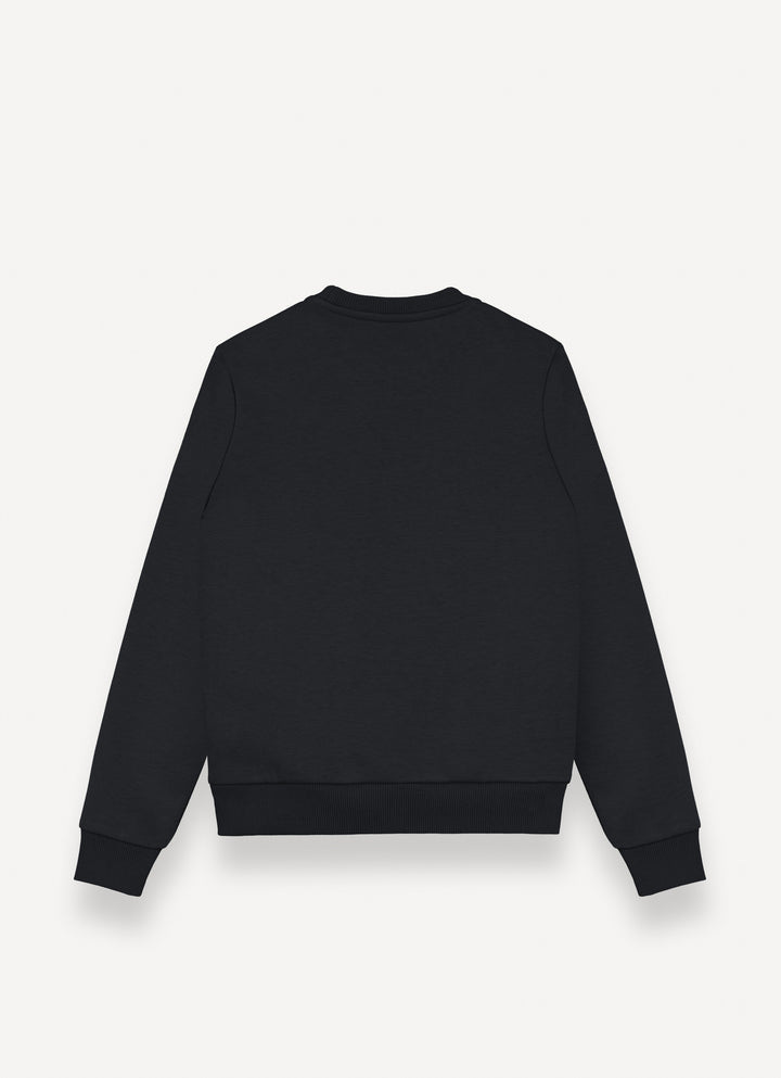 36000080N/1WX SOFT CREW-NECK SWEATSHIRT - BLACK