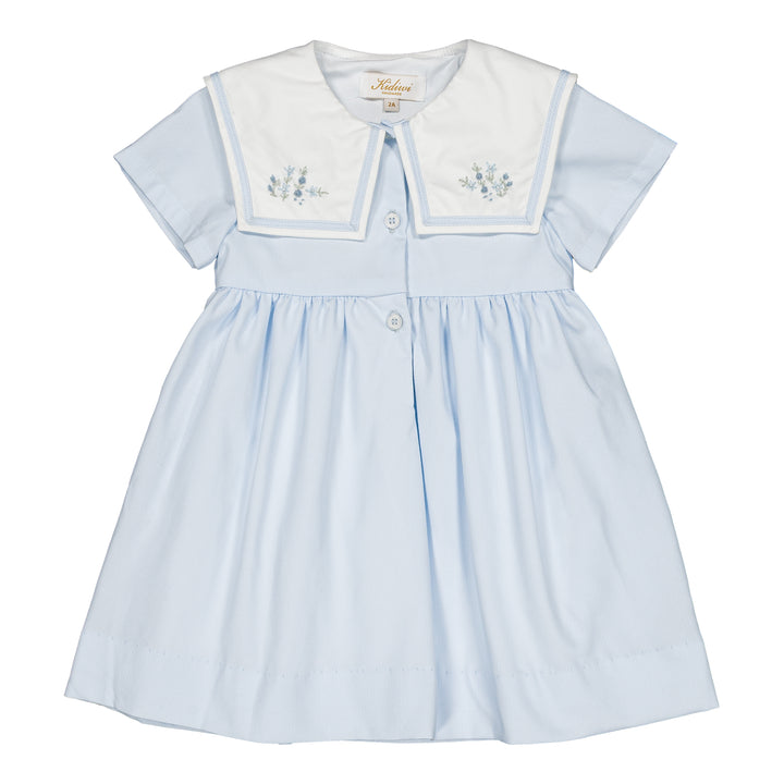 36072-TPQ04 DRESSES - BLUE CELESTE PIQUE (REGULAR LENGTH)