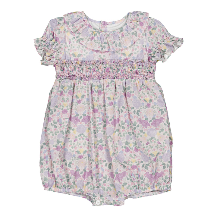 36083-TI328 BLOUSES&SHIRTS - EXCLUSIVE LILAC AND PINK GARDEN PRINT