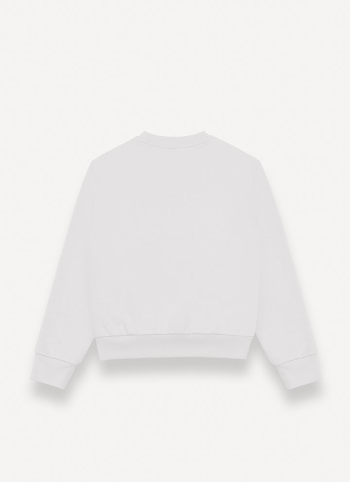 3619-CREW-NECK SWEATSHIRT-White