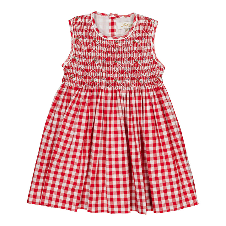 36231-TC021 DRESSES - MEDIUM RED GINGHAM