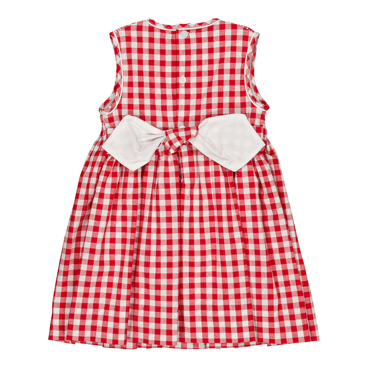 36231-TC021 DRESSES - MEDIUM RED GINGHAM