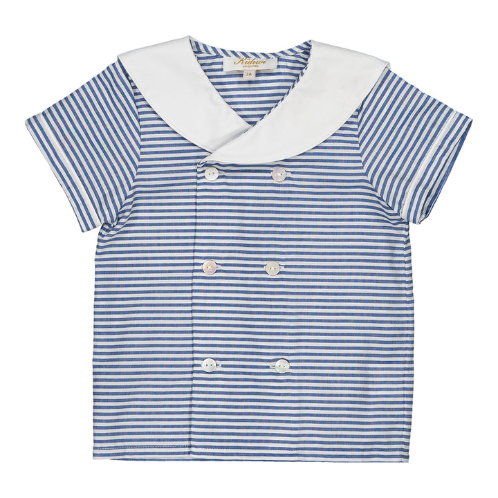 36242-TR043 SHIRTS - NAVY BLUE STRIPES