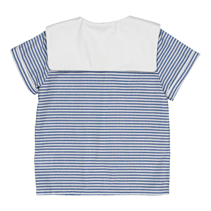 36242-TR043 SHIRTS - NAVY BLUE STRIPES