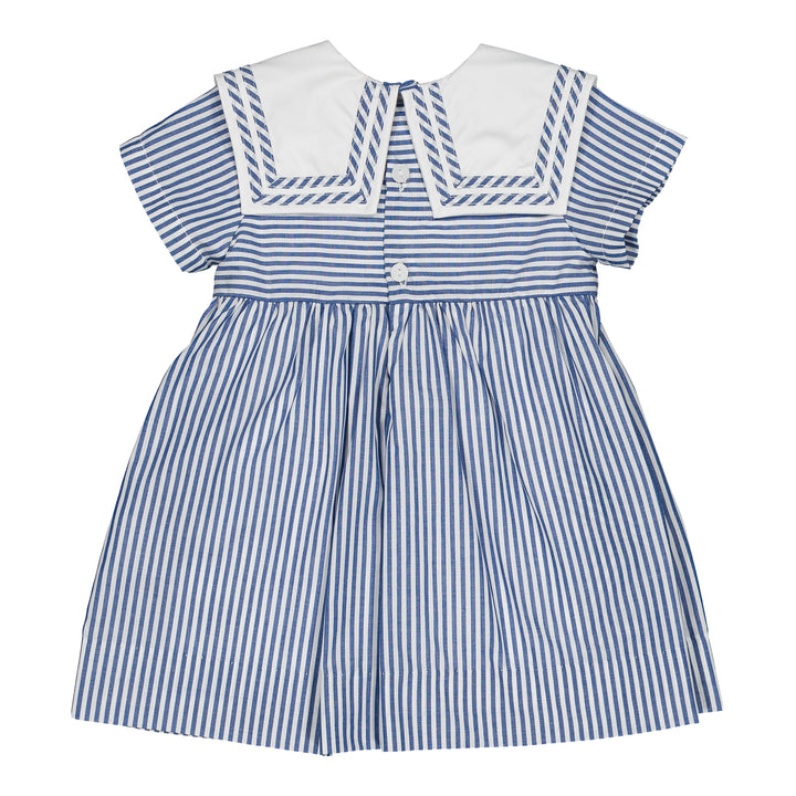 36243-TR043 DRESSES - NAVY BLUE STRIPES (LONGER LENGTH)