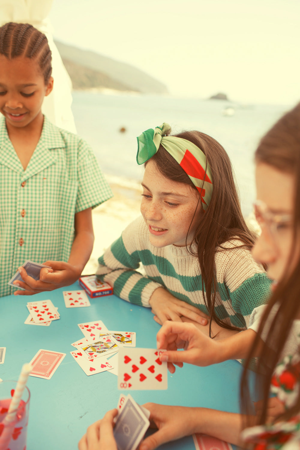 SS26.RP2601A-HAWAIIAN SHIRT GREEN  ECRU CHECKERED