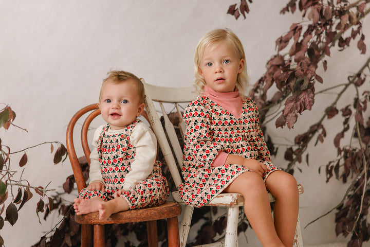 P8816 PRINTED CORD ROMPER-CREAM