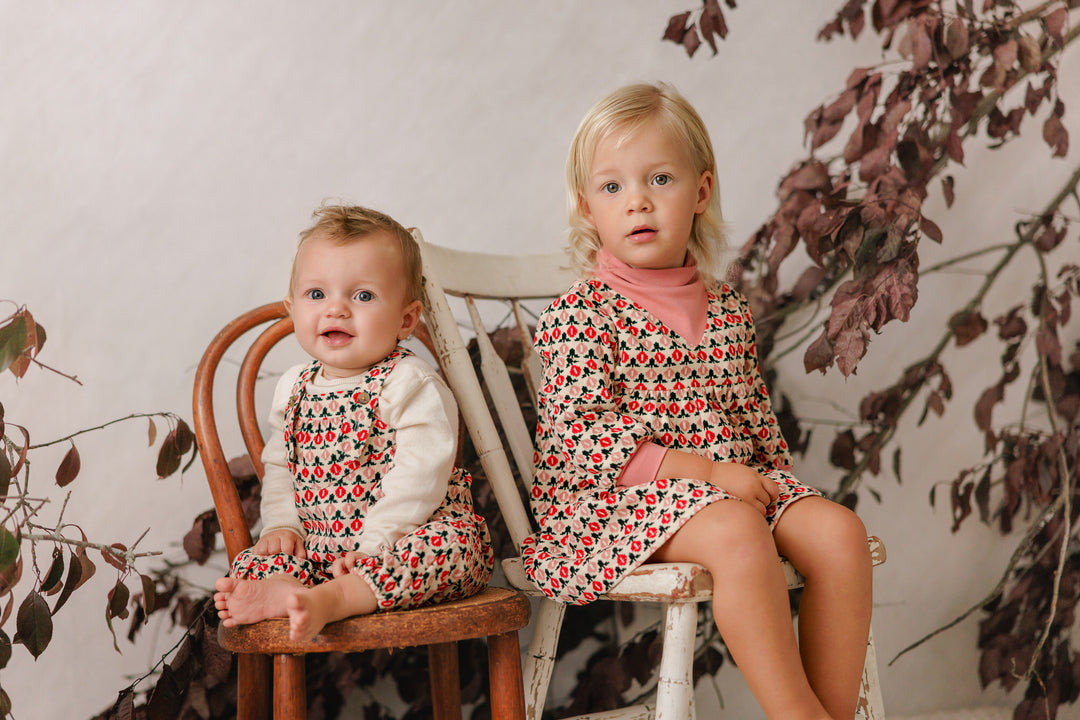 P8412 PRINTED CORD DRESS-CRRED