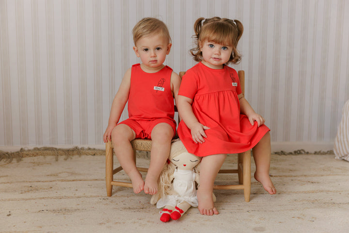 P7300 MINI P TAB DRESS-RED