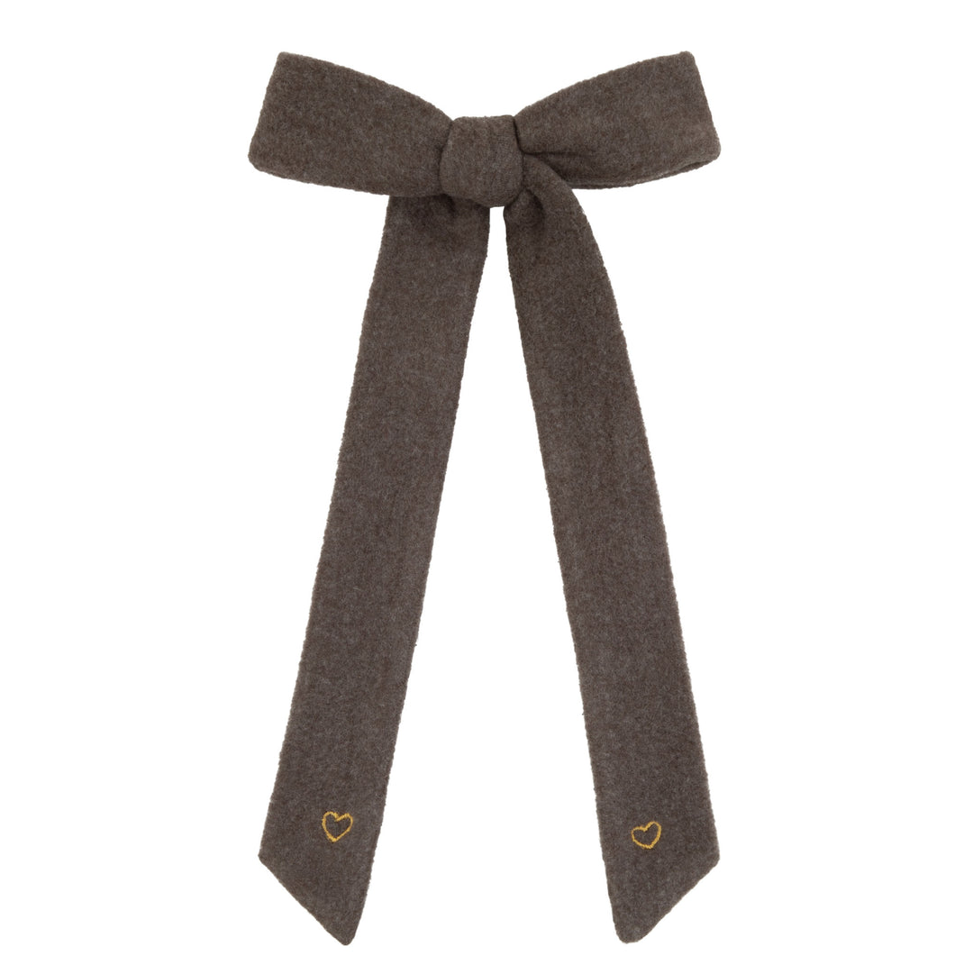 Le Enfant Little Heart Bows - Brown