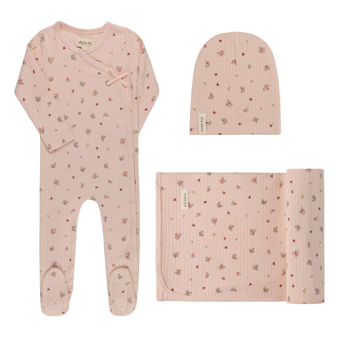 AW26-0013-GBG Printed Floral Star Collection Take Me Home Set  - Pink Floral