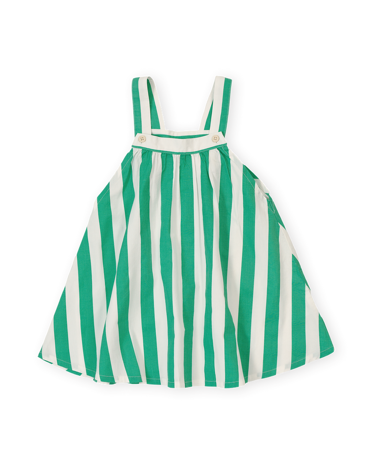HAPPY STRIPE A-LINE DRESS