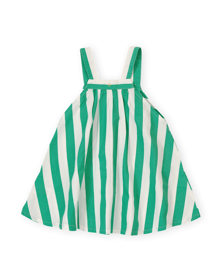 HAPPY STRIPE A-LINE DRESS