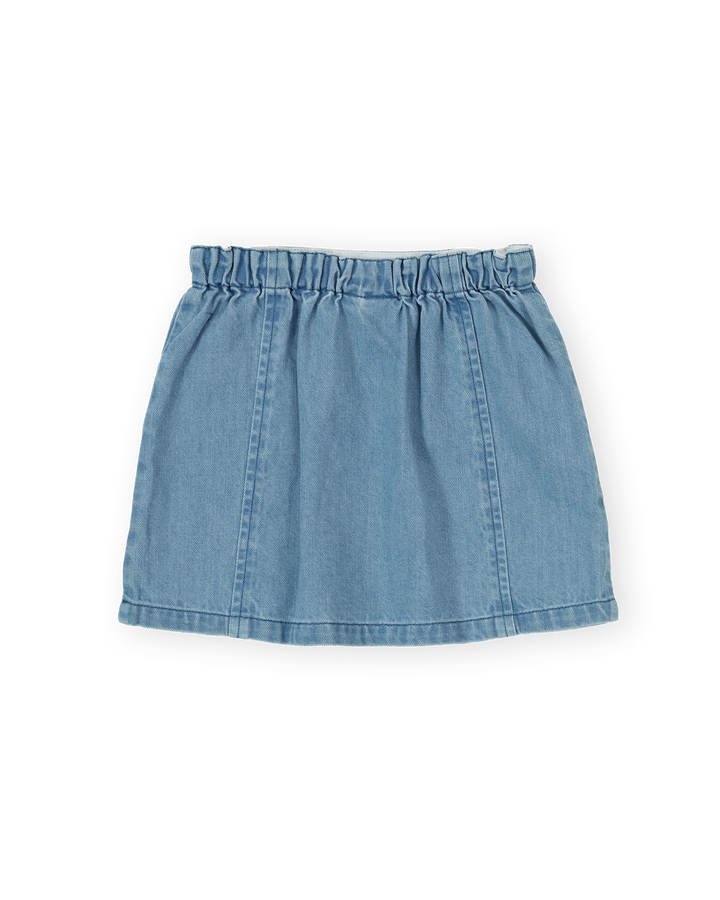 WILD STRAWBERRY CHAMBRAY SKIRT