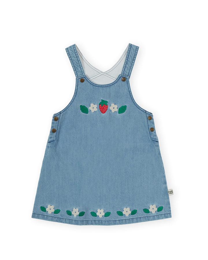 WILD STRAWBERRY PINAFORE DRESS