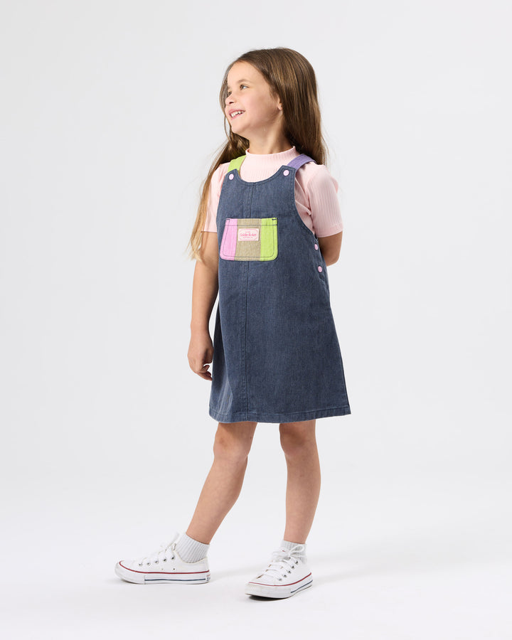 COLOUR POP PINAFORE DRESS