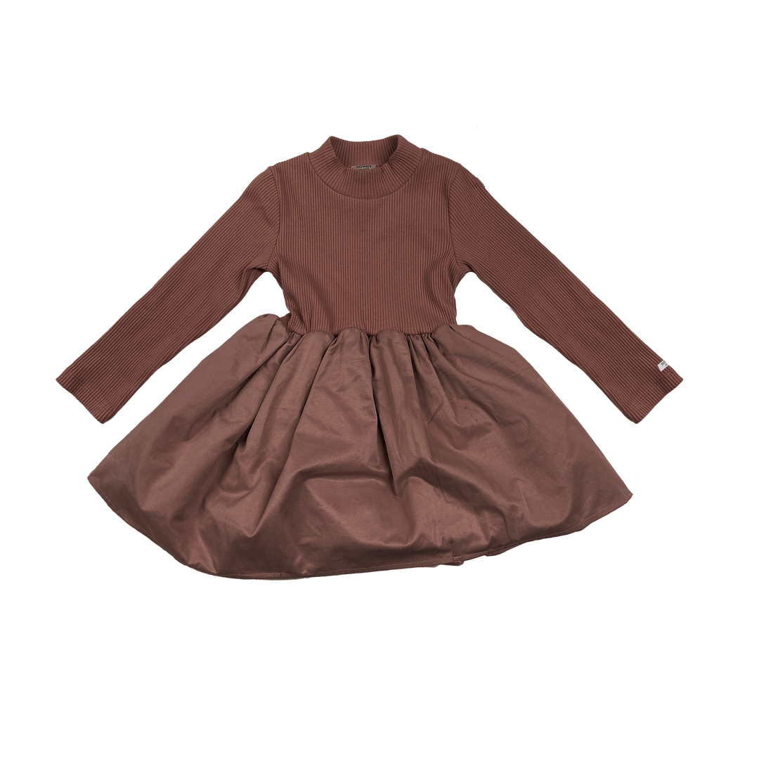 FURRE DRESS-Mahogany