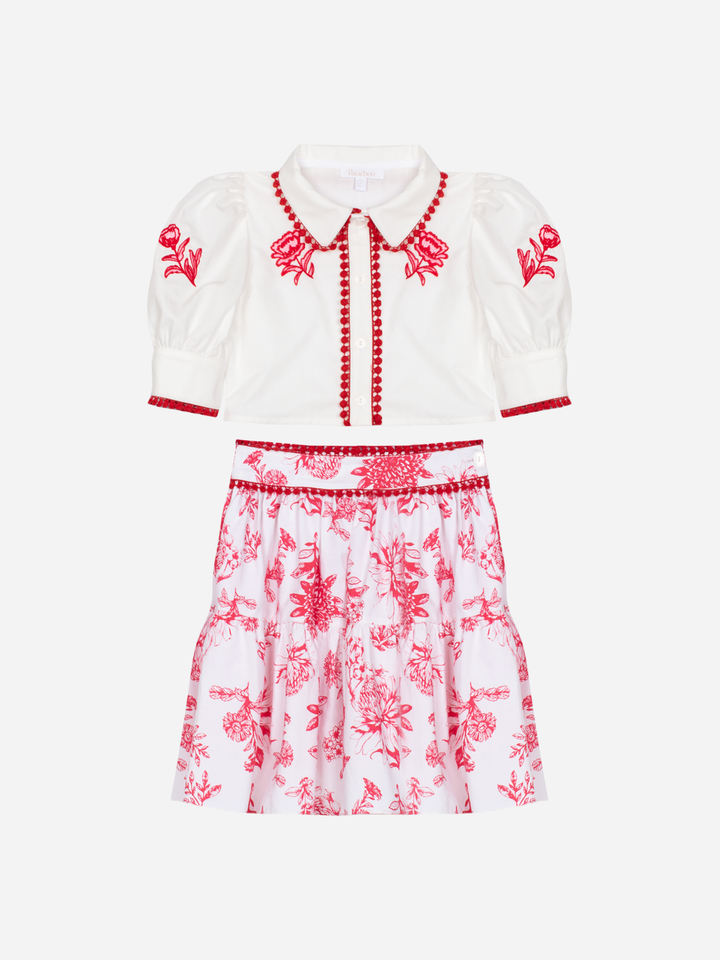PAP/CON4233442 - GIRL SKIRT AND TOP R0012