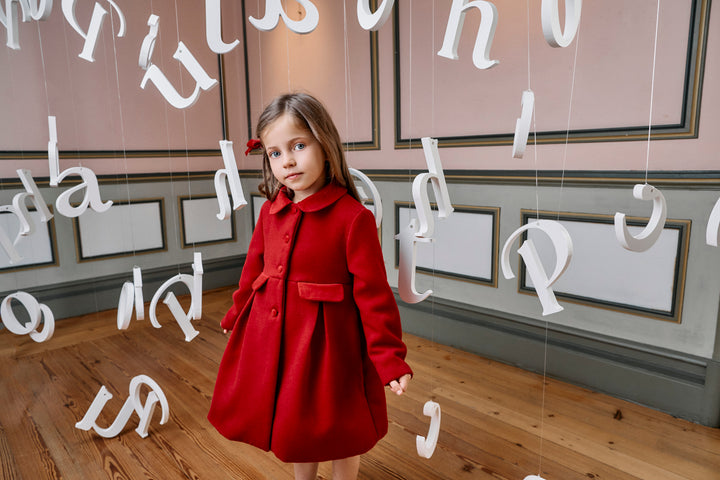 CA4333261 CASACO -MINI GIRL BALMORAL - RED