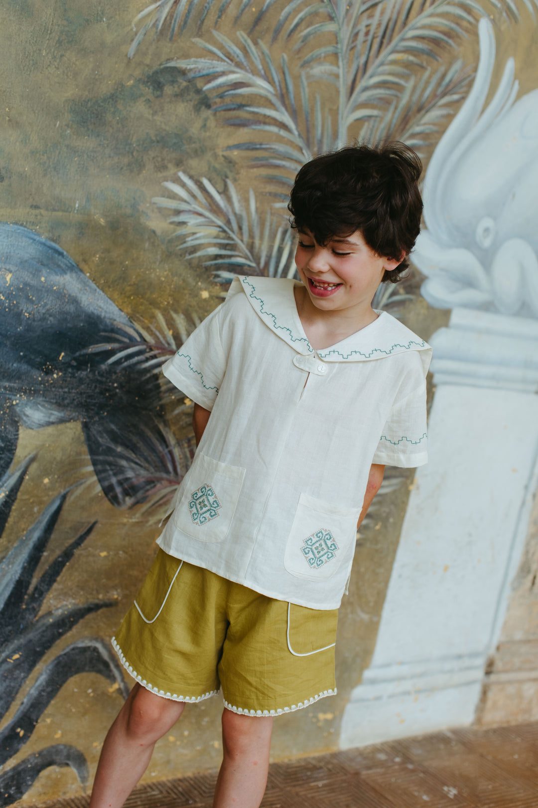 Sailor Shirt in Antique White