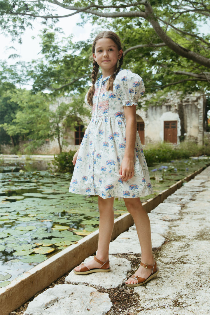 Ivy Dress in Hydrangea Print