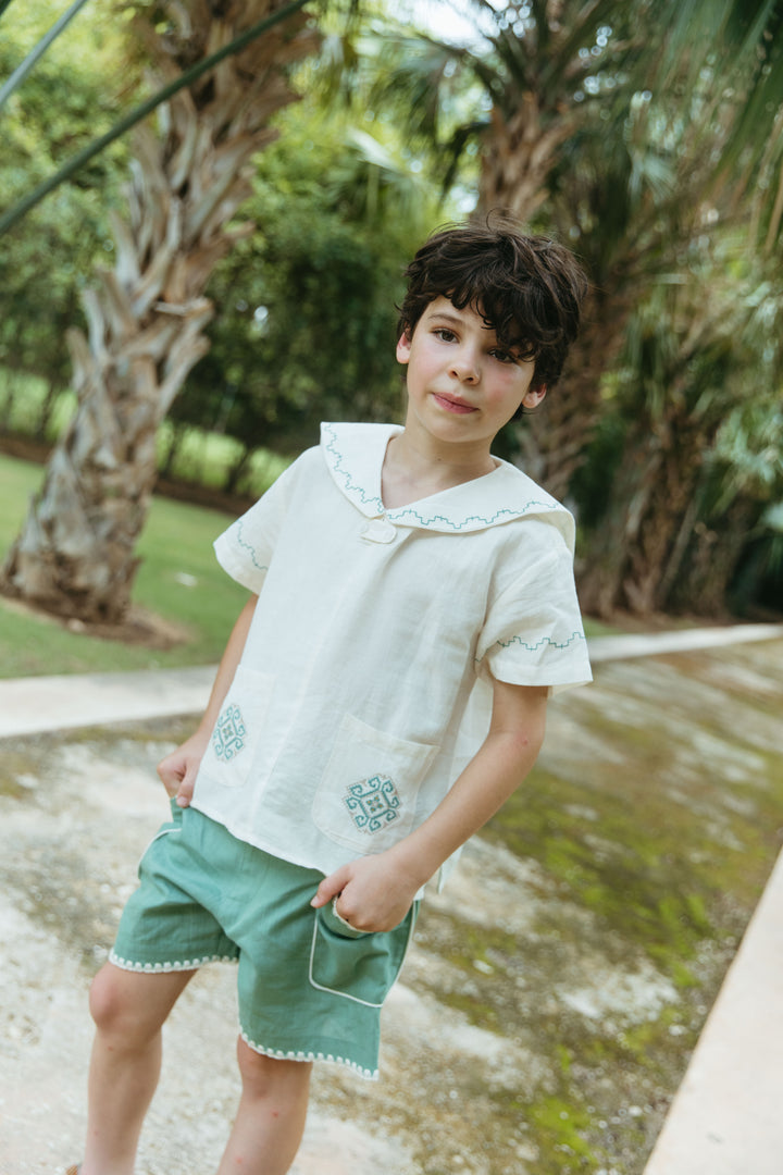 Sailor Shirt in Antique White