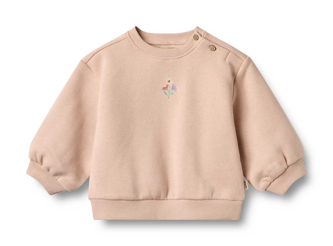 Sweatshirt L/S embroidery Eliza (4347-672) rose dust