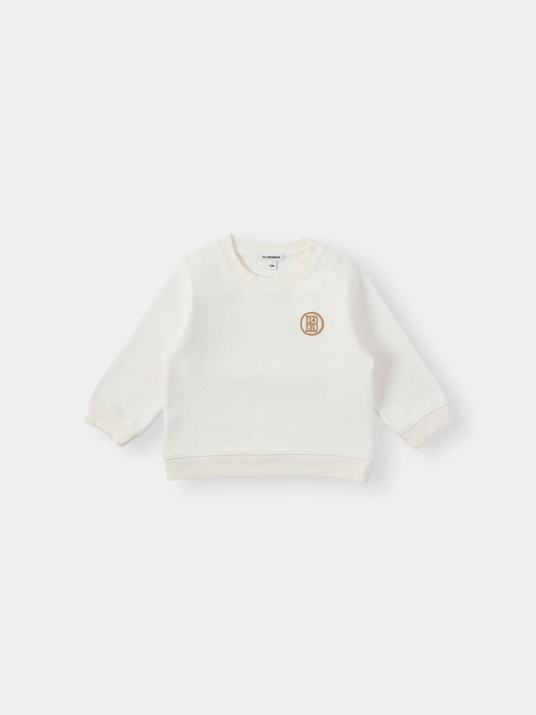 BABY)B Number Overfit Sweatshirt-ivory