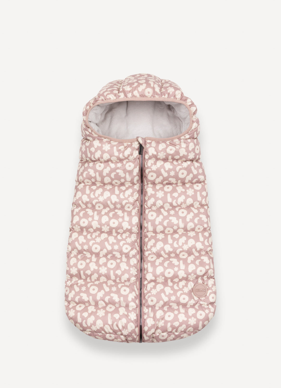 49000028R/4ZB QUILTED BABY SLEEPING BAG -  ROSE LETTERS/INCENSE